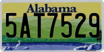 AL license plate 5AT7529