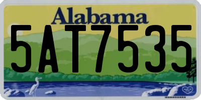 AL license plate 5AT7535