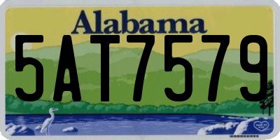 AL license plate 5AT7579