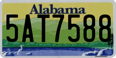 AL license plate 5AT7588