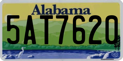 AL license plate 5AT7620