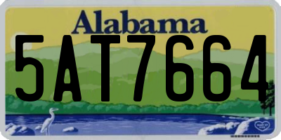 AL license plate 5AT7664