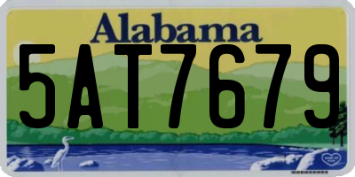 AL license plate 5AT7679