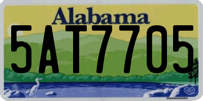 AL license plate 5AT7705