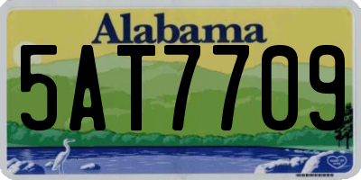 AL license plate 5AT7709