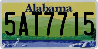 AL license plate 5AT7715