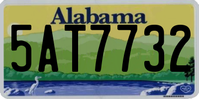 AL license plate 5AT7732