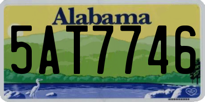 AL license plate 5AT7746