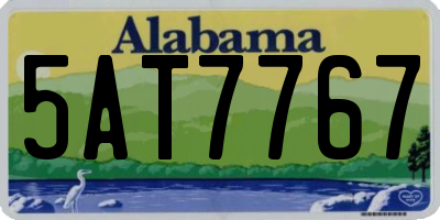 AL license plate 5AT7767