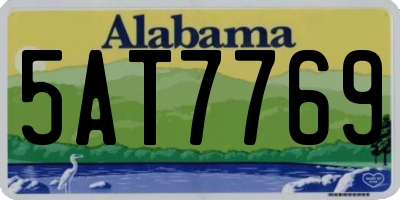 AL license plate 5AT7769