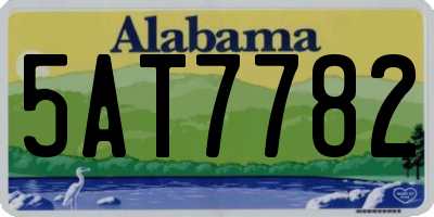 AL license plate 5AT7782