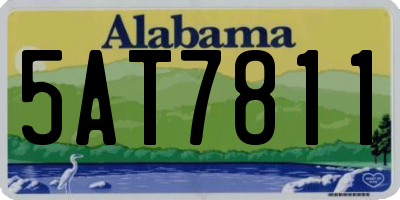 AL license plate 5AT7811