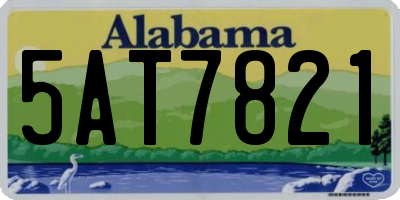 AL license plate 5AT7821