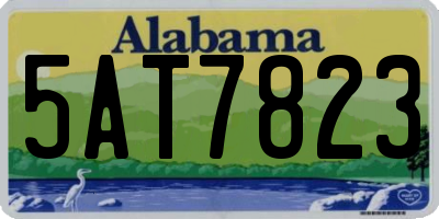 AL license plate 5AT7823