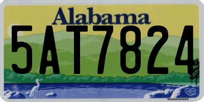 AL license plate 5AT7824