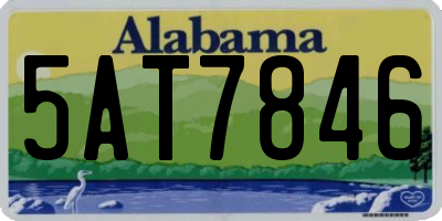 AL license plate 5AT7846