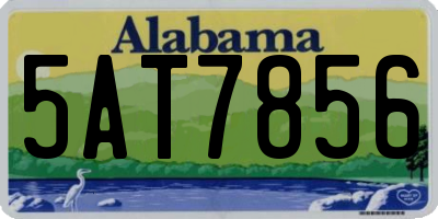 AL license plate 5AT7856