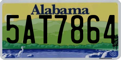 AL license plate 5AT7864