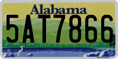 AL license plate 5AT7866