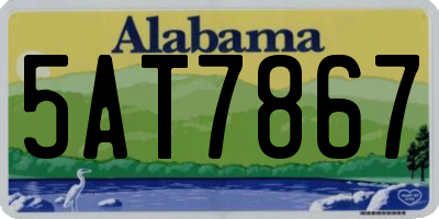 AL license plate 5AT7867