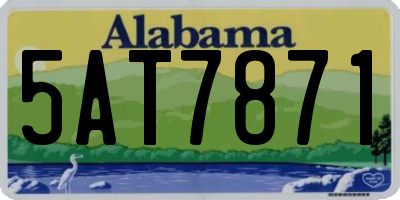 AL license plate 5AT7871