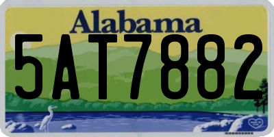 AL license plate 5AT7882