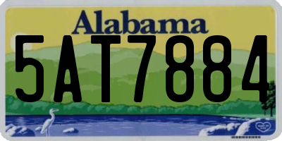 AL license plate 5AT7884