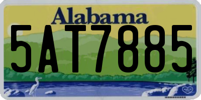 AL license plate 5AT7885