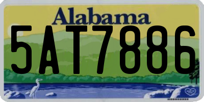 AL license plate 5AT7886