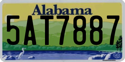AL license plate 5AT7887