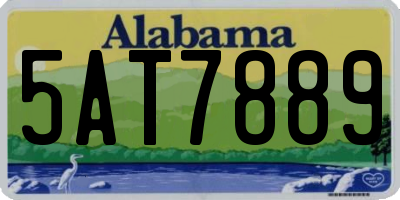 AL license plate 5AT7889