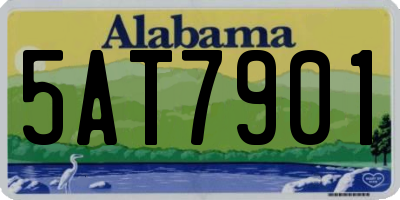 AL license plate 5AT7901