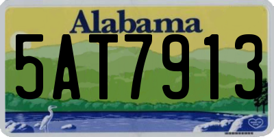 AL license plate 5AT7913