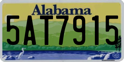 AL license plate 5AT7915