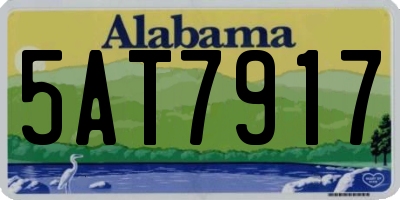 AL license plate 5AT7917