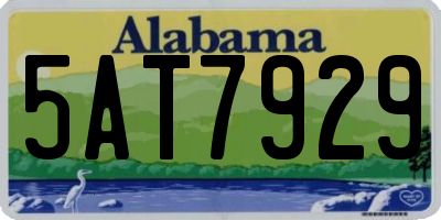 AL license plate 5AT7929