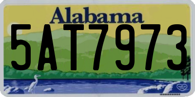 AL license plate 5AT7973