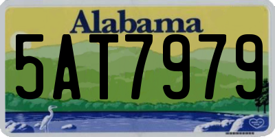AL license plate 5AT7979