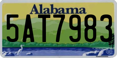 AL license plate 5AT7983