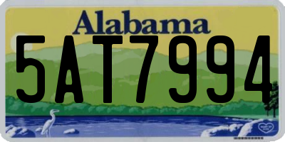 AL license plate 5AT7994