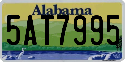 AL license plate 5AT7995