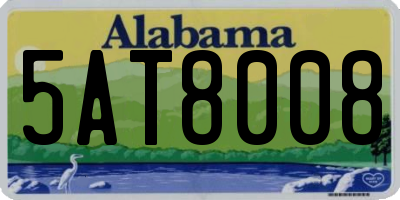 AL license plate 5AT8008