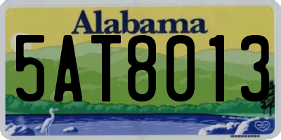 AL license plate 5AT8013