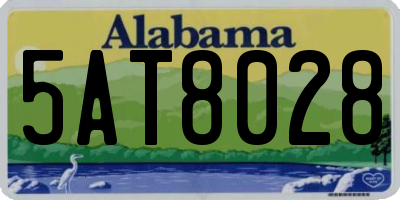 AL license plate 5AT8028