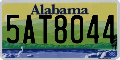 AL license plate 5AT8044