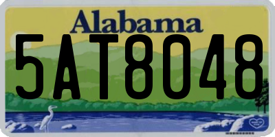 AL license plate 5AT8048