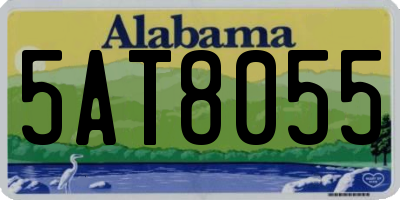 AL license plate 5AT8055