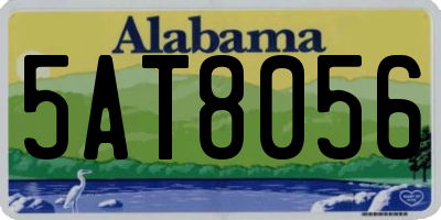 AL license plate 5AT8056