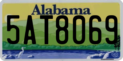 AL license plate 5AT8069