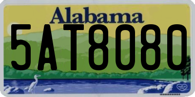 AL license plate 5AT8080